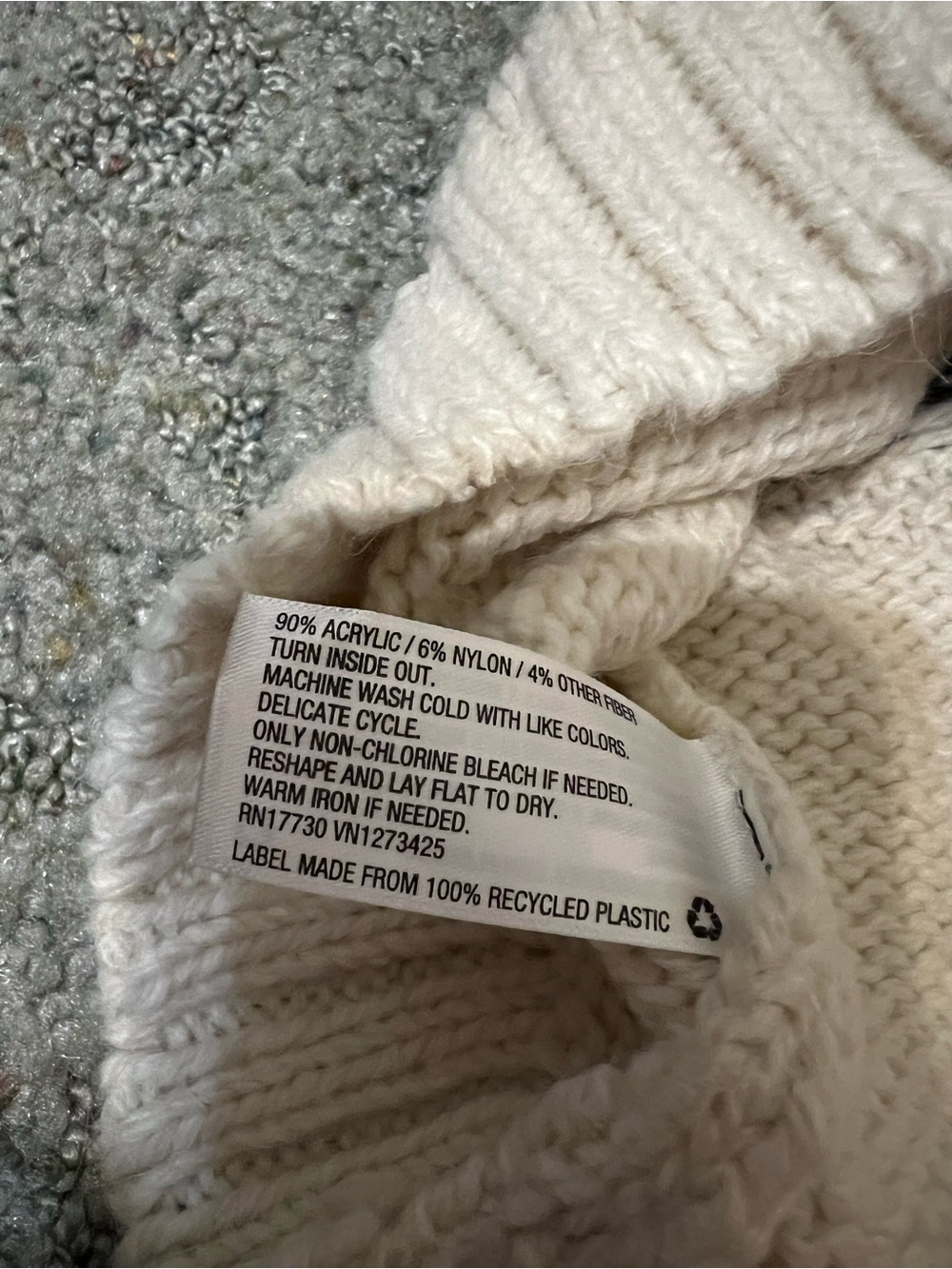 Universal Thread Cream Crewneck Sweater with Brown & Black Fair Isle - Picture 5 of 5
